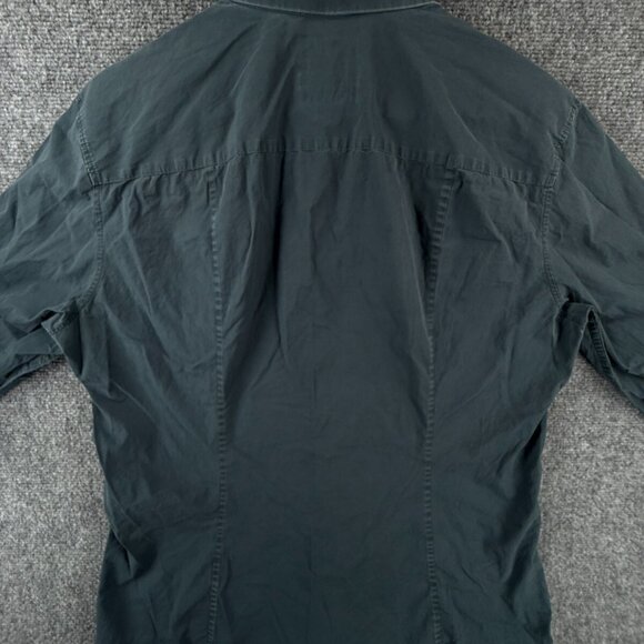 Armani Exchange Blue Long Sleeve Button Up Shirt Men Large Slim Fit Stretch - Picture 14 of 16